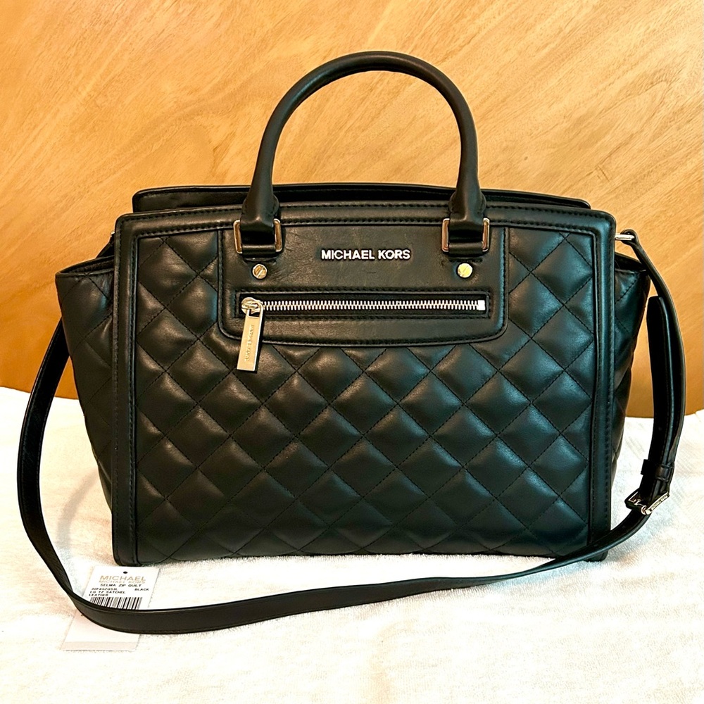 Michael Kors Large Quilted Leather Selma Bag